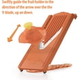 thumbnail image 2 of Swissmar Borner V-1001 V-Slicer Plus Mandoline 5 Piece Set (Orange), 2 of 8
