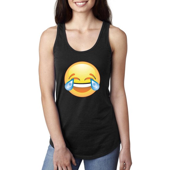 NIB - Women's Racerback Tank Top - Emoji Laughing Tears