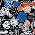 thumbnail image 5 of Abstract Geometric Circle Shower Curtain,Modern Boho Geometry Polka Dot Aesthetic Shower Curtains,Waterproof Cloth Art Fabric Bathroom Decor Curtain Set with Hooks 72x72 inch, 5 of 14