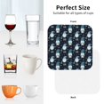 thumbnail image 7 of Bingfone Vintage Christmas Gnome blue Leather Drinks Coasters with Set of 6,Suitable for Home Kitchen,Coffee Cup Coasters Home Gift, 7 of 7
