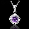 thumbnail image 4 of Jusqu'à 65 % de Réduction sur les Colliers SMihono pour Femmes Filles Pendentif en Strass Collier Cadeau de Mariage, 4 of 7