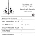 thumbnail image 3 of Capital Lighting 428891-451 Colton 9 Light 38" Wide Chandelier - Black, 3 of 3