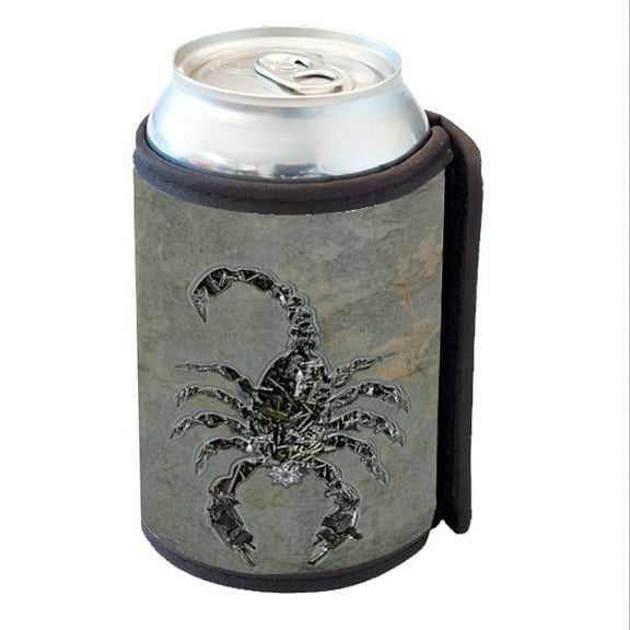 KuzmarK Insulated Drink Can Cooler Hugger - Scorpion Weapons Knives