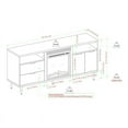 thumbnail image 3 of Roth 60" Console de Cheminée de Rangement Moderne en Noyer Foncé, 3 of 5