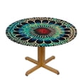 thumbnail image 3 of WYYP Tablecloths Mandala Flower, Decorative Round Table Cover White, 3 of 8