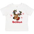 thumbnail image 3 of Inktastic Merry Christmas Reindeer Boys or Girls Toddler T-Shirt, 3 of 5