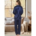 thumbnail image 2 of Pajamas for Women: Syphoria Womens Pajamas, Two-Piece Long Sleeve with Long Pajama Pant Set Button Down Lounge Sets for Women, 2 of 6