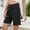 Black, variant on Sakmal Denim Shorts for Women Summer Chino Jean Knee Length Bermuda Black Shorts with Pockets