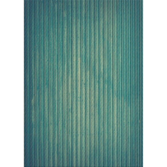 Ahgly Company Machine Washable Indoor Rectangle Transitional Medium Teal Green Area Rugs, 7' x 9'