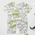 thumbnail image 4 of Futezty Toddler Boys Clothes Summer Outfit Sets, Summer Thin Boys Fashion Floral Print Loose Lapel Shirt Solid Color Shorts Two Piece Set, 4 of 4