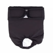 ACDANC Dog Diapers Washable & Reusable Female and Male Dog Diapers Durable Machine Washable Solution for Pet Incontinence and Long Travels, Black, Xs