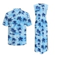 thumbnail image 6 of Yuyamidu Matching Hawaiian Outfits for Couples Palm Tree Mens Hawaiian Shirt Women's Summer Dress Mens Short Sleeve Button Down Shirts Matching Luau Outfits for Couple Men's 2XL, 6 of 7