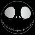 thumbnail image 2 of Men's The Nightmare Before Christmas Minimalist Jack Face Graphic Tee Black 3X Large, 2 of 5