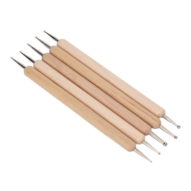 Juego De Herramientas Con Lápiz óptico De Bola, Mano De Obra Fina, Madera Compuesta, Acero, Bolígrafos De Sangría Resistentes Y Duraderos, Usos Amplios Para Arcilla Para