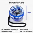 thumbnail image 2 of Bola giroscópica de arranque automático, centro de bola de metal, entrenador y fortalecedor de antebrazo de muñeca de mano autoluminoso para ejercitar articulaciones y músculos, 2 of 5