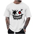thumbnail image 2 of Homenesgenics Mens Shirts Men Tops T Shirts for Man Summer Fashion Casual Men's Round Neck Printed T-Shirt Top White XXXXL, 2 of 4