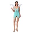 thumbnail image 1 of SUNSIOM Ensemble de Costume Fairy pour Femmes Robe Caraco en Dentelle et Maille Fairy Ailes Baguette Bas à Paillettes Ensemble 4 Pcs, 1 of 6