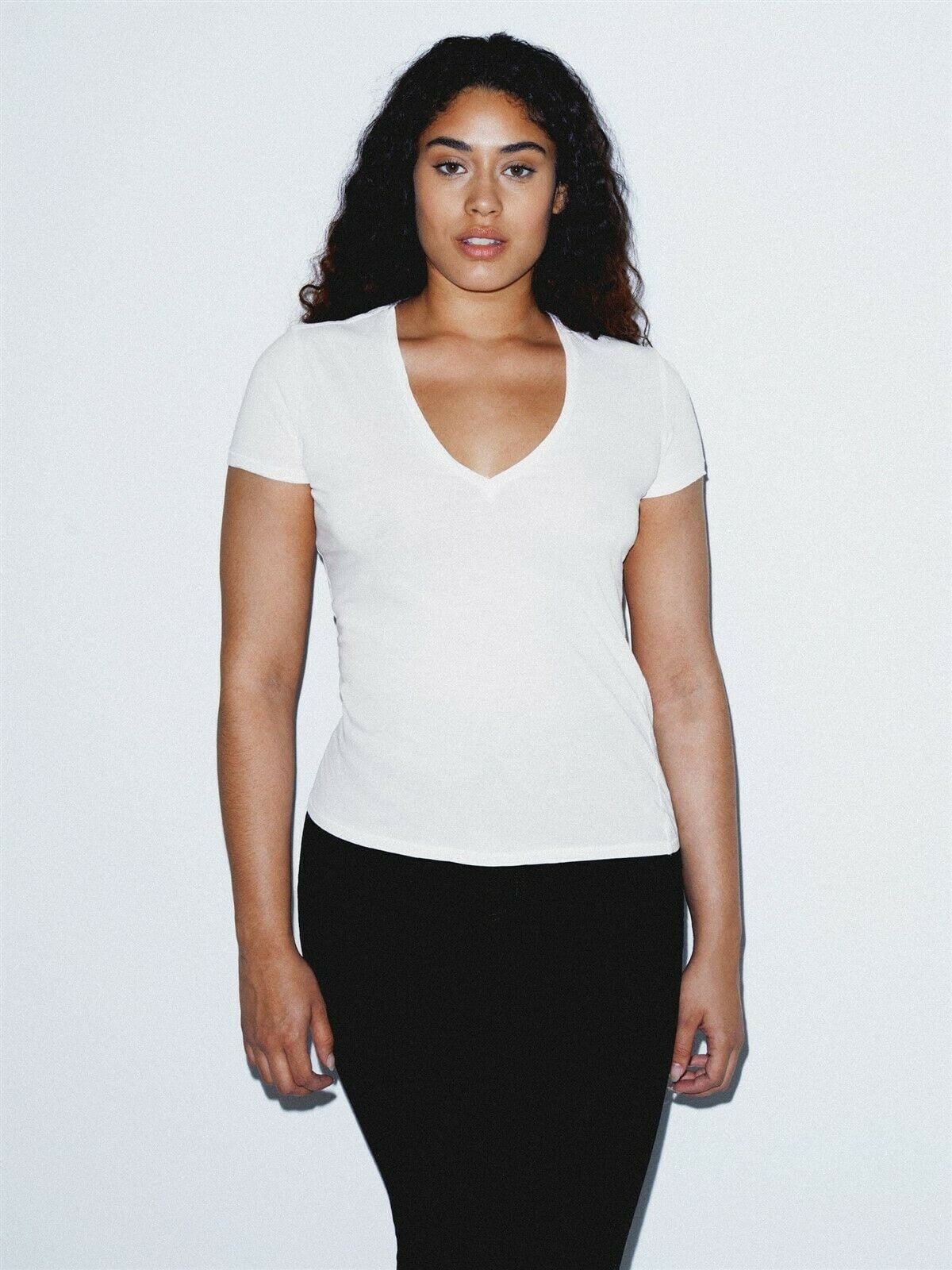 American Apparel 50/1 Women's T-Shirt M White FI3245W - Walmart.com
