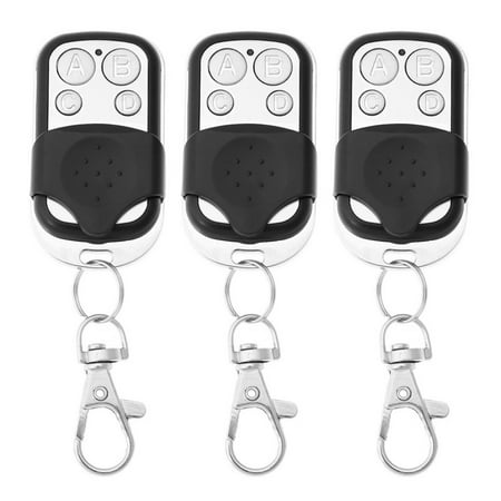

Vakind 3pcs 433MHz 4CH Car Key Fob Garage Door Opener Remote Control Duplicator