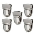 thumbnail image 3 of kusrkot 5 Pieces for Bag Making Purse Lock Tuck Lock Clasp for Handbags Purse Argent, 3 of 9