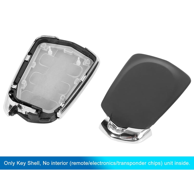 Replacement Key Fob Shell (2-Pack) For Cadillac Escalade/ESV 2015-2018 - 6 Button Cover Case, No Electronics