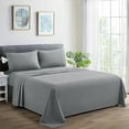 thumbnail image 1 of Marina Decoration 600 Thread Count Ultra Soft Deep Pocket Hotel Standard Solid Bedding Long Staple Percale Cotton All Season Sheet Set with Pillowcase, 1 of 7