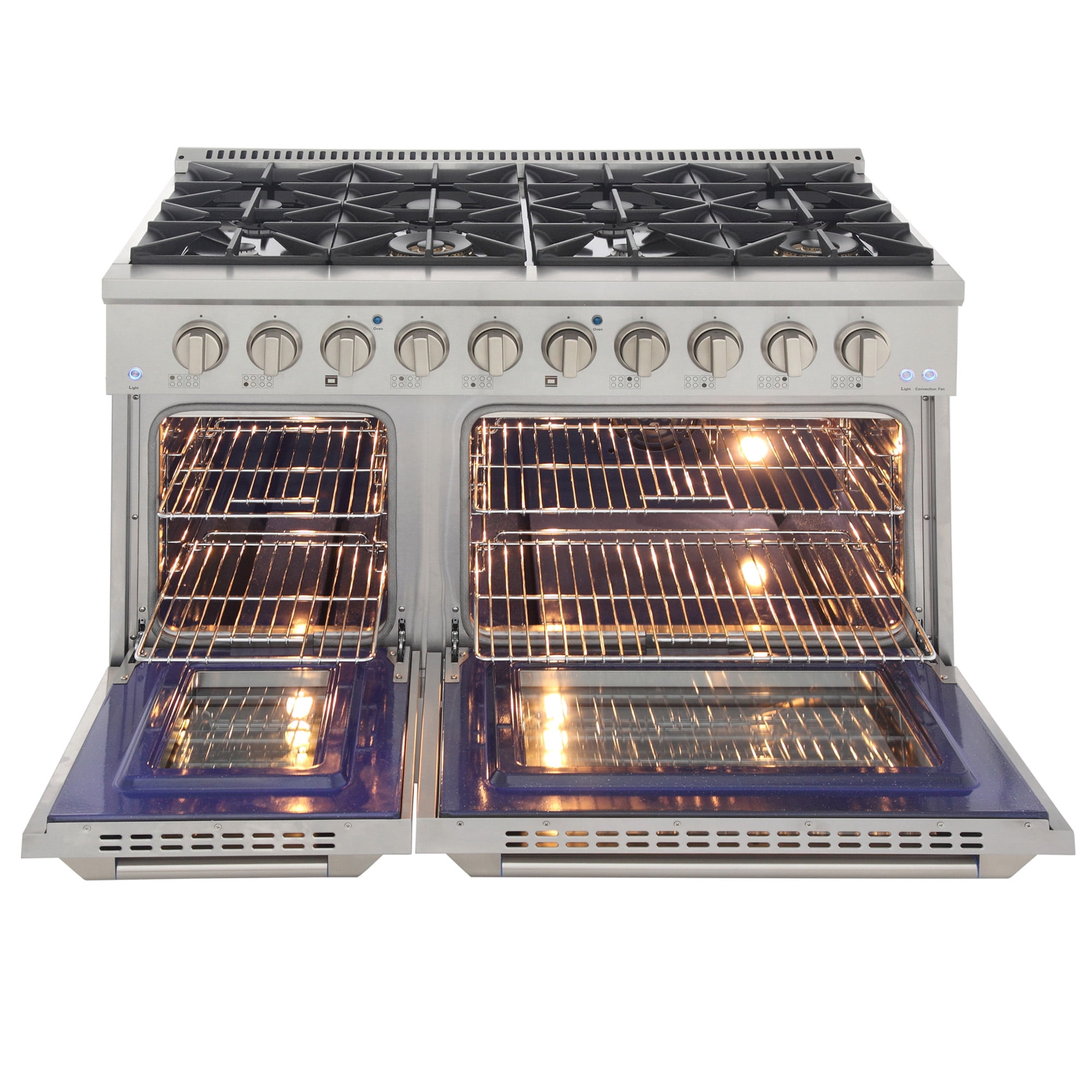 48 in. 6.7 cu. ft. Dual Fuel Range for Natural Gas in Stainless Steel