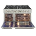 thumbnail image 2 of 48 in. 6.7 cu. ft. Dual Fuel Range for Natural Gas in Stainless Steel, 2 of 14