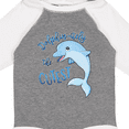 thumbnail image 4 of Inktastic Dolphin-itely the Cutest Boys or Girls Long Sleeve Baby Bodysuit, 4 of 5