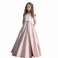 thumbnail image 4 of Tfken Soft Dresses Girls Comfy Holiday Travel Girls Tutu Dresses A Line Party Fashion Comfortable Bowknot Tie Children Cute Clothes Size 1-2 Years, 4 of 4