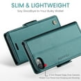 thumbnail image 6 of Nalacover Wallet Case for iPhone 7 / iPhone 8 / iPhone SE 2020, Premium PU Leather RFID Blocking Magnetic Clasp Cover with Card Slots Holder Kickstand TPU Shockproof Case,Green, 6 of 12