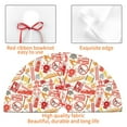 thumbnail image 4 of Rateoe Firefighter Icons Print Christmas Tree Skirt 30" for Xmas Holiday New Year Party Circle Tree Mat Ornaments Decoration, 4 of 7