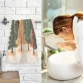 thumbnail image 7 of Yayeee 2 Pack Hand Towels for Bathroom 100% Cotton 16" x 28" Soft Absorbent Kitchen Towel, Brown Christmas Trees, 7 of 7