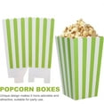 thumbnail image 3 of 50 Pcs Paper Green Popcorn Boxes, NOGIS Green Popcorn Bags with White Striped, Popcorn Boxes for Party, Popcorn Holders for Party Birthday Favor Supplies (Green), 3 of 7