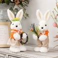 thumbnail image 4 of Qocolhg Bunny Stuffed Animal, Spring Decor, Plush Bunny for Ages 1 and Up, Furry Rabbit for Boys Girls Birthday Easter Party Favor Gifts Kids Easter Basket Stuffers, Clearance, 4 of 4