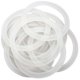 thumbnail image 1 of Nvzi 20 juntas de silicona blancas de 3,38 pulgadas para tarros, juntas de goma de repuesto para tarros de vidrio., 1 of 5
