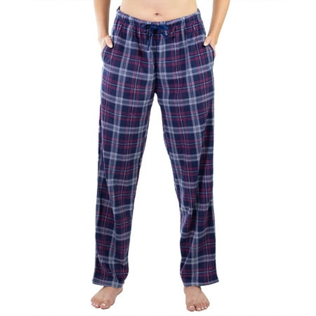 

Jo & Bette Women’s Fleece Pajama Pants with Pockets Plaid Sleep Pants