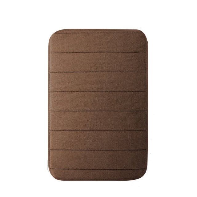 Alfombras de baño antideslizantes de espuma viscoelástica de 50 x 81 cm, lavables a máquina.