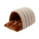 thumbnail image 4 of Cama para gatos, casa para mascotas, suministros para mascotas, cálida, lavable, cómoda, escondite, cueva para gatos, para cachorros, perros pequeños, Rejilla de café, 4 of 8