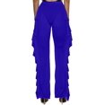 thumbnail image 2 of HAHDAXIA Pantalon à Volants en Maille Transparente pour Femmes, Bas de Bikini, Couverture, 2 of 6