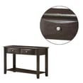 thumbnail image 3 of Wooden Console Table with 2 Spacious Drawers, Brown, 3 of 5