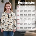 thumbnail image 7 of Uorisanigo Sun Butterfly Kids Girls Sweatshirt Comfortable Long Sleeve Pullover Top Oversized Quarter Zipper Cropped Sweatshirt Fall Fashion Outfits Clothes Half Zip Up Hoodies, 7 of 7
