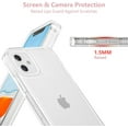 thumbnail image 2 of Designed for iPhone 12 6.1 inch,Sparkly Clear Case for Women,Soft TPU Silicone Bumper Protective Cover Case for iPhone 12,Clear, 2 of 9