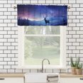 thumbnail image 3 of Deer Aurora Curtains Valances for Home Decor Night Sky Landscape Colourful Northern Lights Forest Thermal Insulated Room Darkening Curtain for Dinning Room 54 by 18 in, 1 Panel, 3 of 6