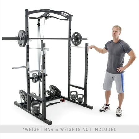 Marcy Home Gym Cage System Workout Station for Weightlifting, Bodybuilding and Strength Training