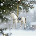 thumbnail image 5 of DAMAI Horse Ornaments for Christmas Tree, 2D Acrylic Horse Decorations, Vintage Farm Xmas Tree Animal Hanging Ornaments, Decorative Holiday Accent for Home, Tabletop, Wall, and Window, 5 of 6