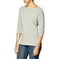 thumbnail image 1 of Hanes 00090563950836 T-Shirt à Manches Raglan en Coton Extensible pour Femmes Gris Chiné - Grand, 1 of 2