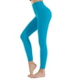 thumbnail image 4 of Huresd Womens High-WaistedFull Length Yoga Pants Tummy Control Stretchy Workout Lounge Legging 28'' Royal Blue 2XL, 4 of 7