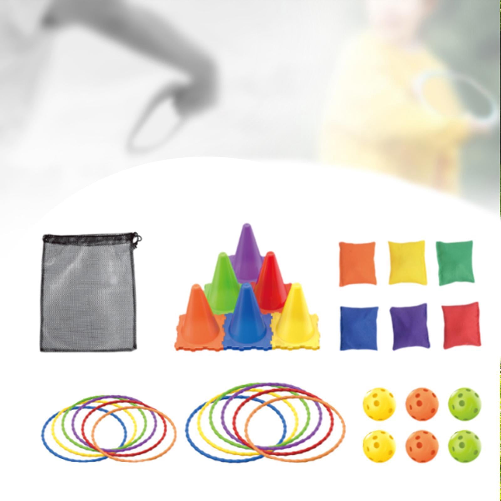 koolsoo Toss Game Cones Toss Rings for Party Supply Indoor Outdoor Activity