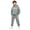Grey*, variant on RUTAYY Boys 2 Piece Set City Graphic Long Sleeve Pullover Hoodie Jogger Pants Cozy Hooded Tracksuit Casual Everyday Wear, Brown